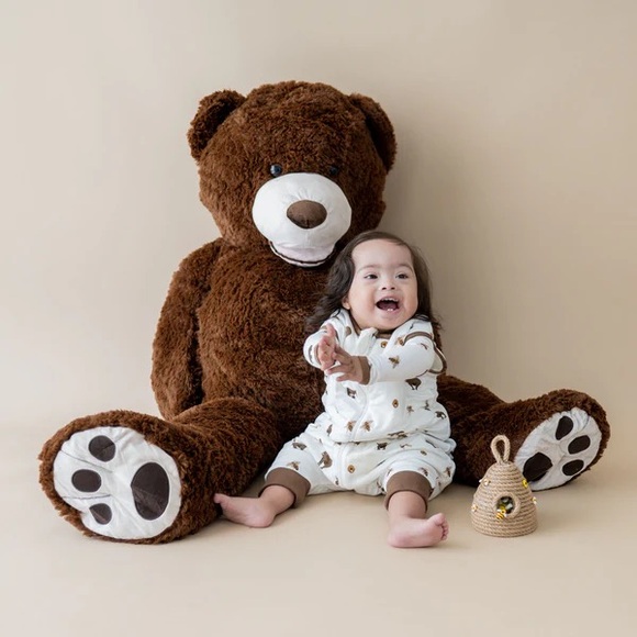 Kyte BABY Other - Kyte BABY Cream and Brown Kids Pajamas